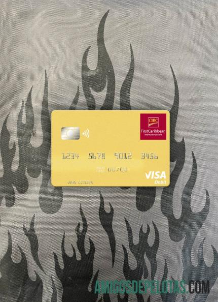 Foto do cartão de débito Granada CIBC Visa exemplo